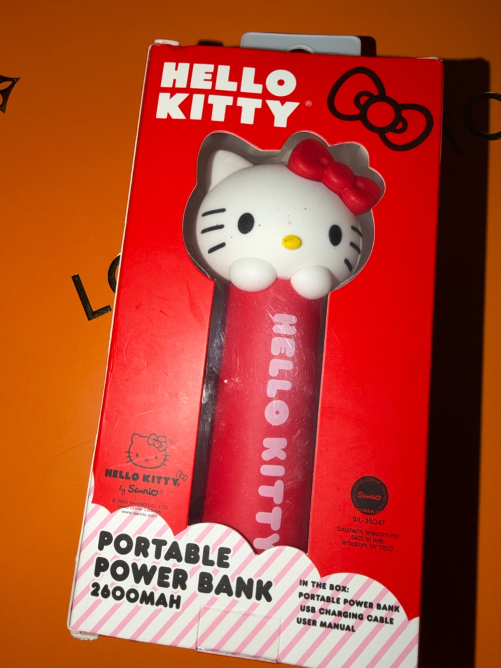 Hello Kitty Red and White Character Bottle with Bow Top